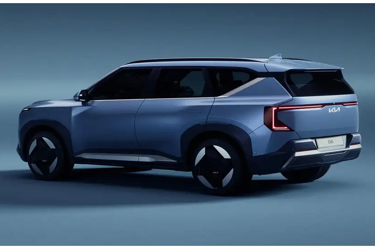 Kia EV5 rear profile Kia EV5 rear profile